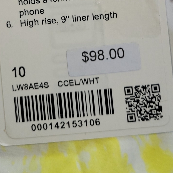 Lululemon Court Rival High-Rise Skirt Cross Court Wash Electric Lemon Wh… - Picture 14 of 15